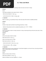 Time and Work Problem Solutions | PDF