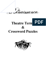 Theatre Terms & Crossword Puzzles