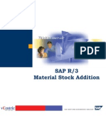 Sap R/3 Material Stock Addition
