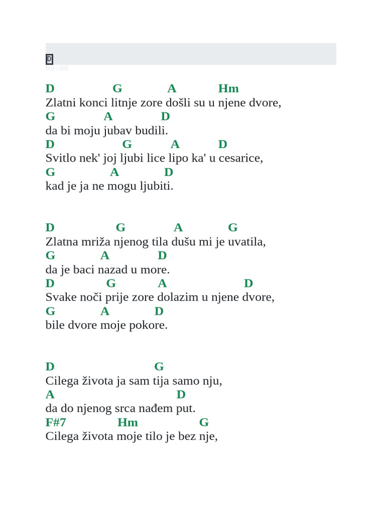 Cesarica Akordi | PDF