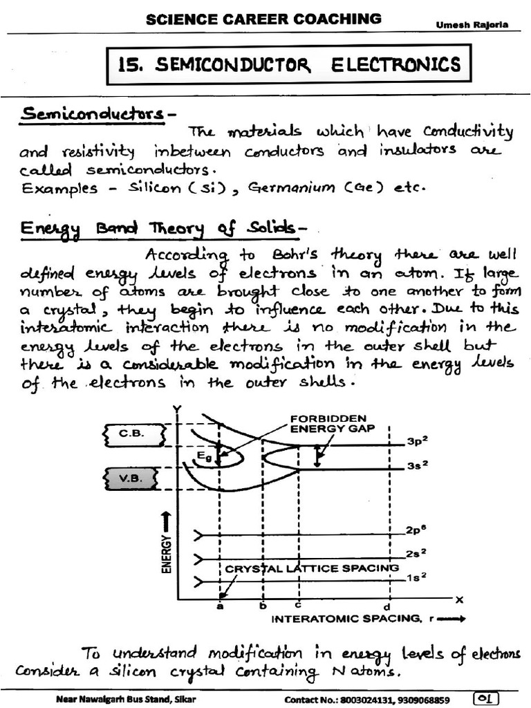 Semiconductor Notes | PDF