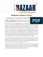 Big Bazaar Completes 10 Years