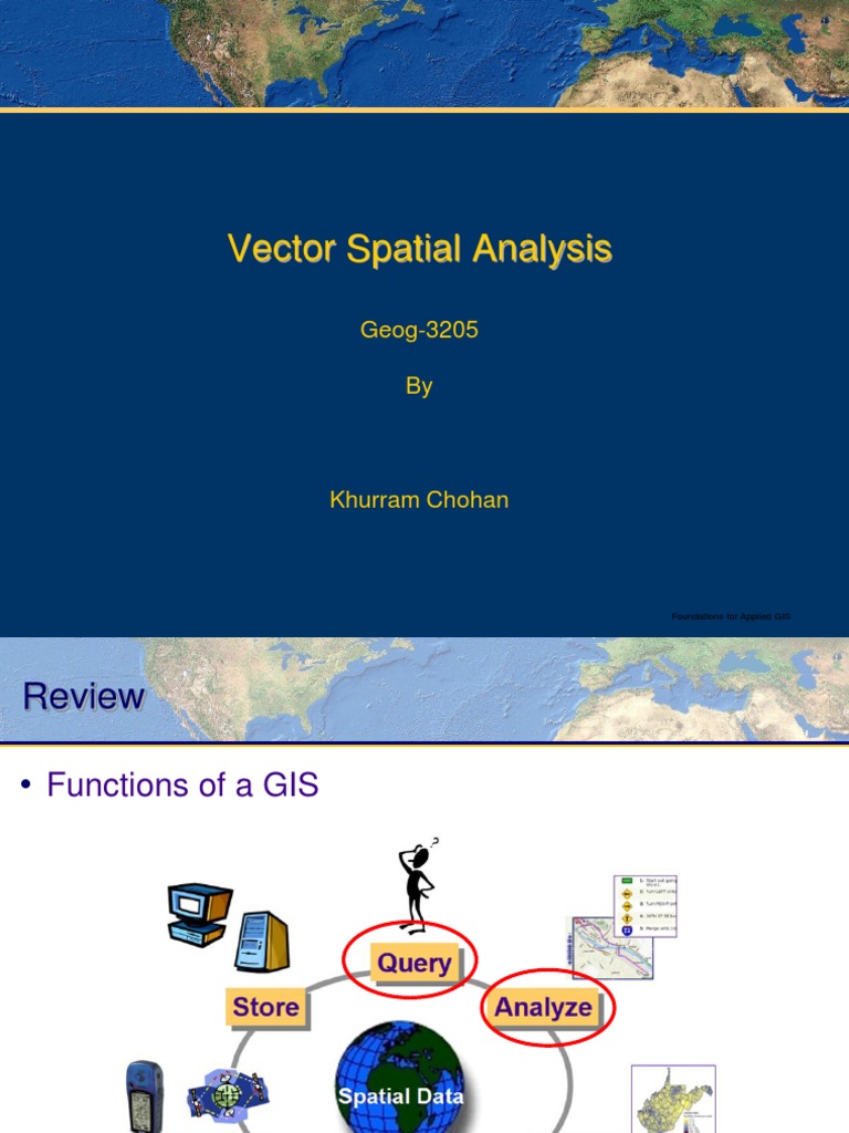 GIS Vector Spatial Analysis Guide | PDF | Spatial Analysis | Geographic ...