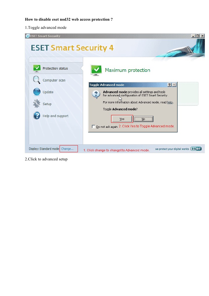 Disable ESET NOD32 Web Protection | PDF