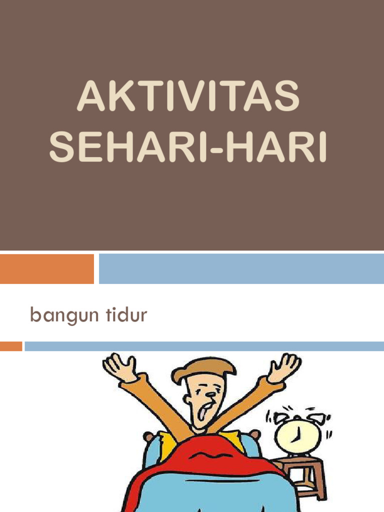 Contoh Aktivitas Sehari-hari | PDF