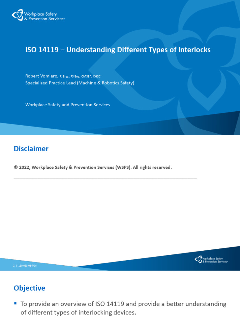 ISO 14119: Interlocking Devices Overview | PDF | International ...