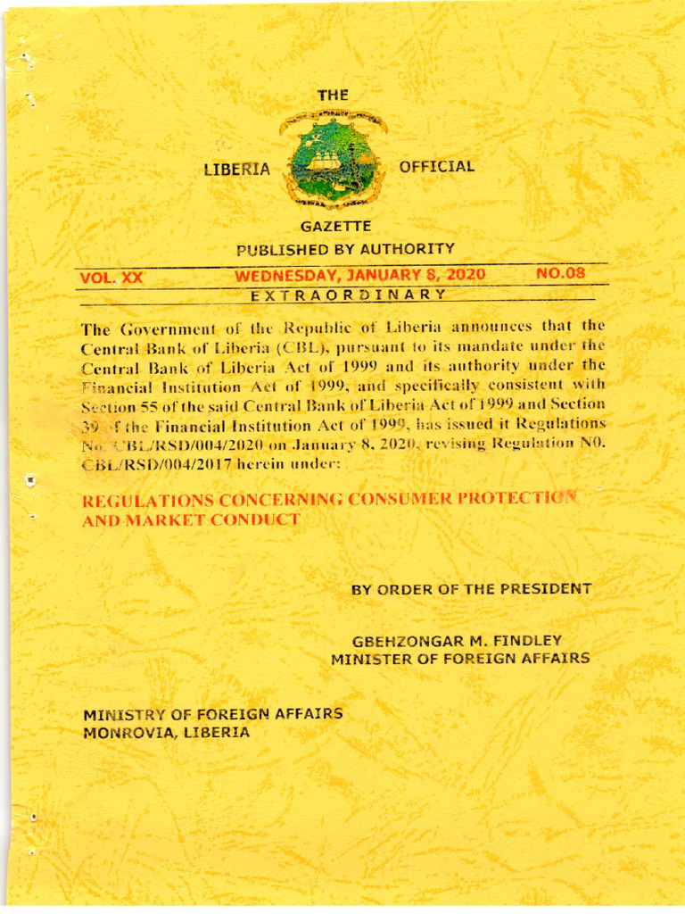 Consumer Protection Regulation2020 | PDF