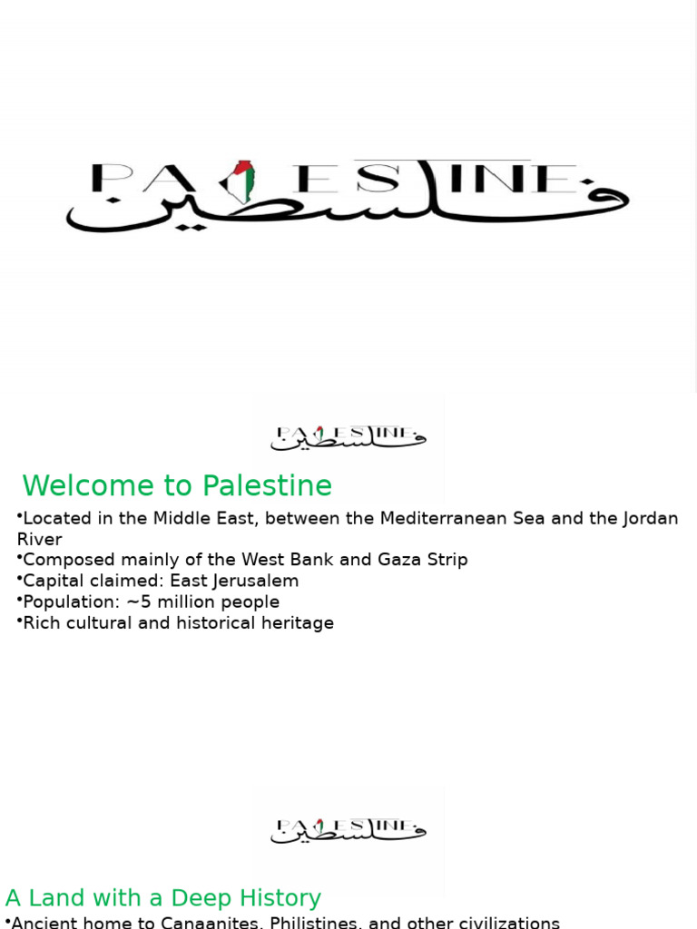 Overview of Palestine's History and Culture | PDF