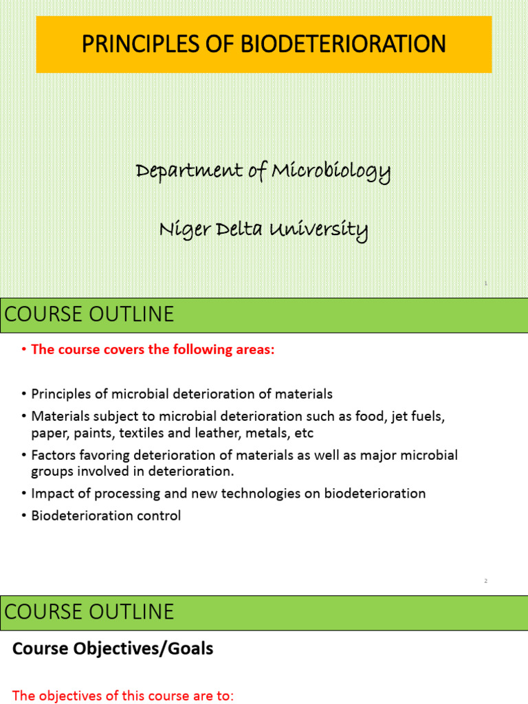 Understanding Biodeterioration Principles | PDF | Biodegradation ...