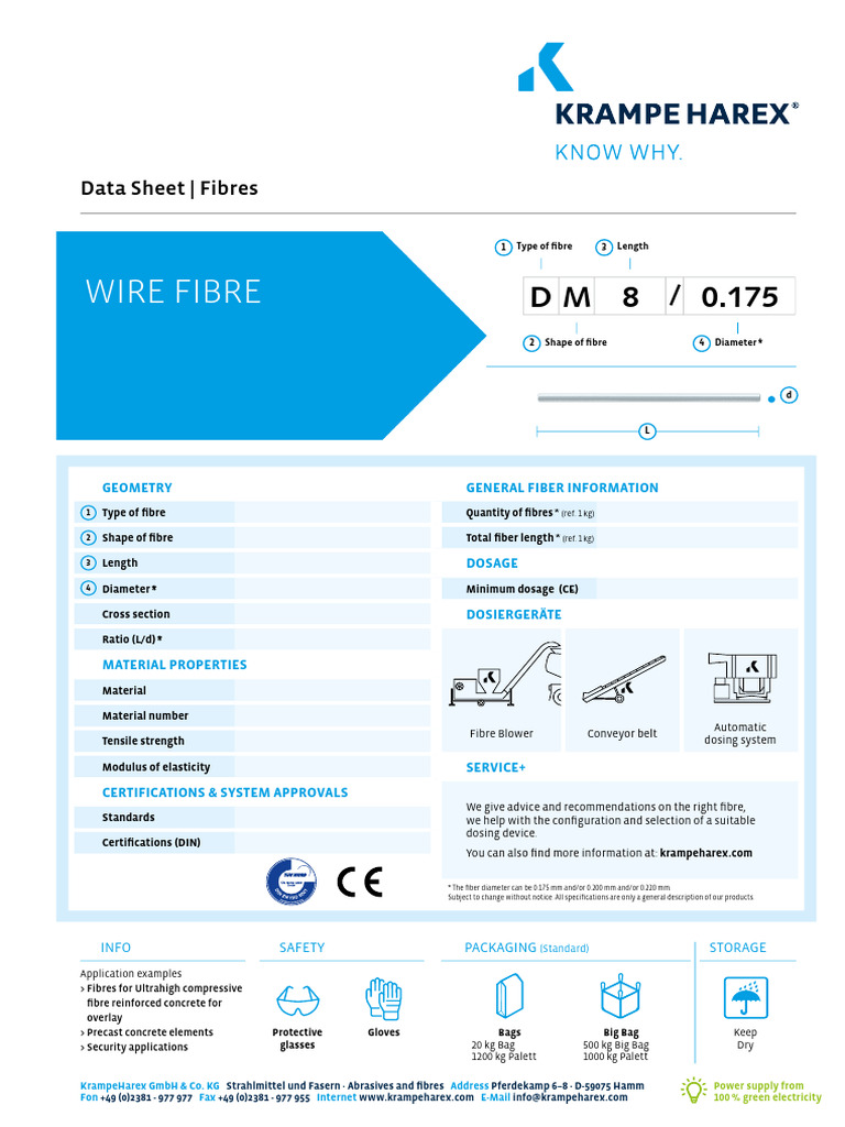 Wire Fibres for Concrete Applications | PDF | Fibers | Building Engineering