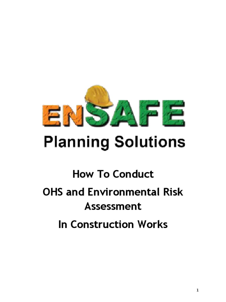 How To Conduct OHS and Environmental Risk Assessment in Construction ...