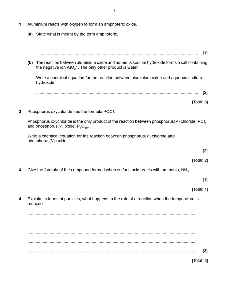 Chemical Reactions and Equations Explained | PDF | Oxide | Potassium ...