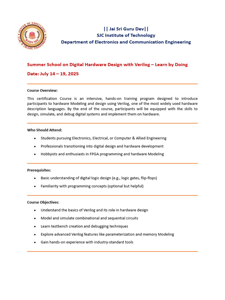 Digital Hardware Design with Verilog | PDF | Field Programmable Gate ...