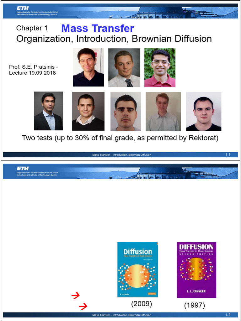 Mass Transfer and Brownian Diffusion Overview | PDF | Diffusion ...