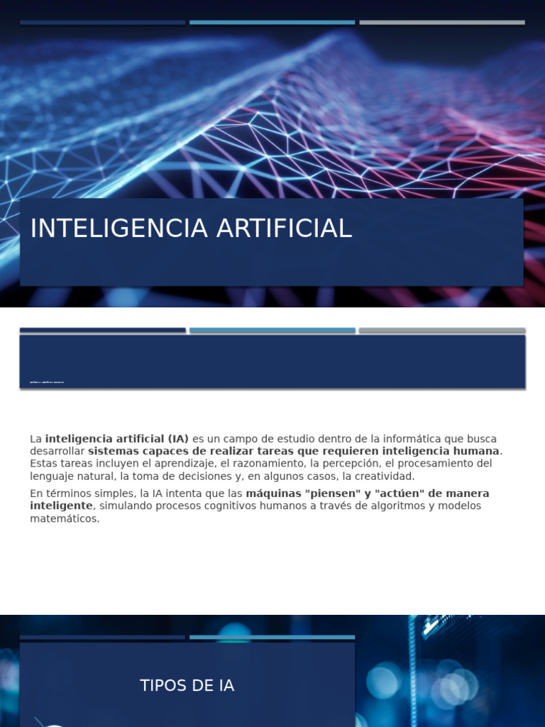Tipos y Objetivos de la Inteligencia Artificial | PDF | Inteligencia ...