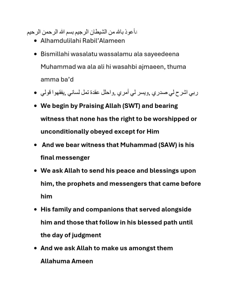 March28Khutba 2 | PDF | Prophets And Messengers In Islam | Pleasure