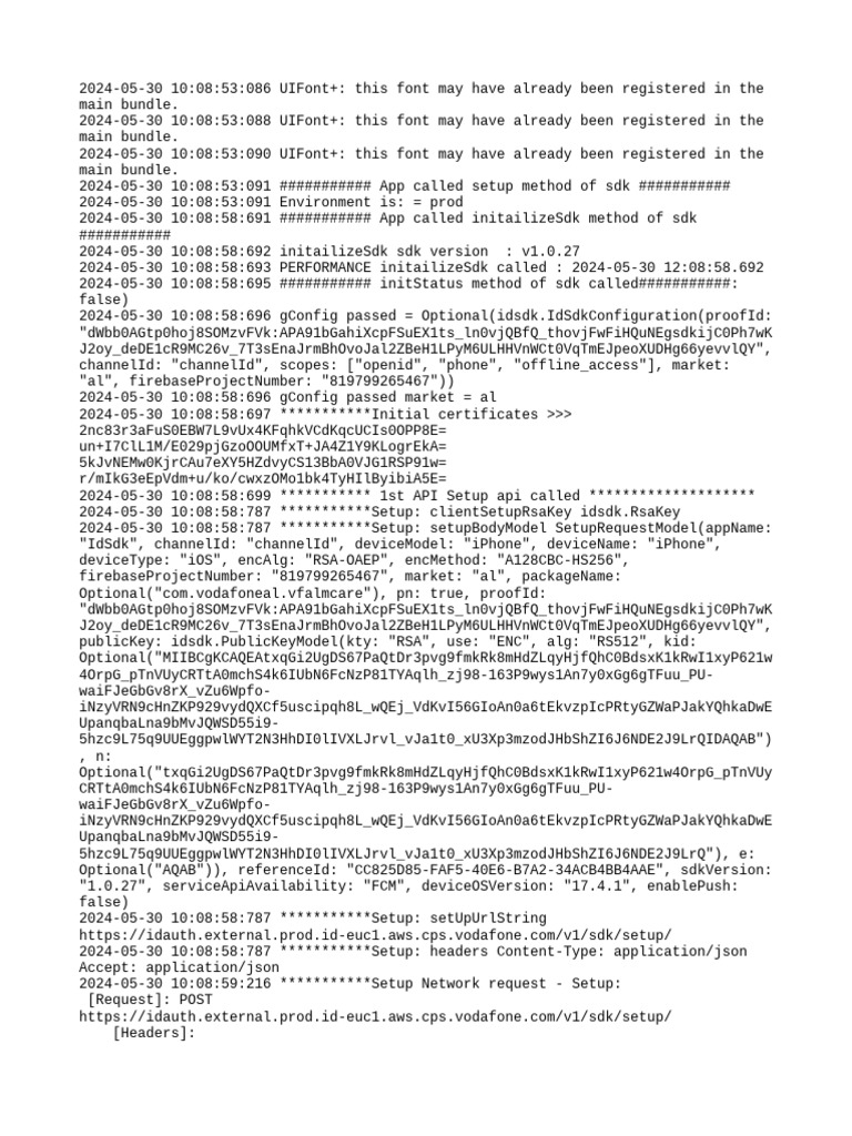SDK Initialization and Setup Log | PDF | Computer Data | Espionage ...