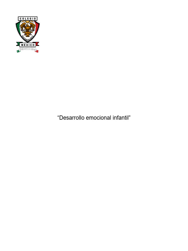 Desarrollo Emocional en Bebés | PDF | Las emociones | Temperamento