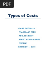 Types of Costs