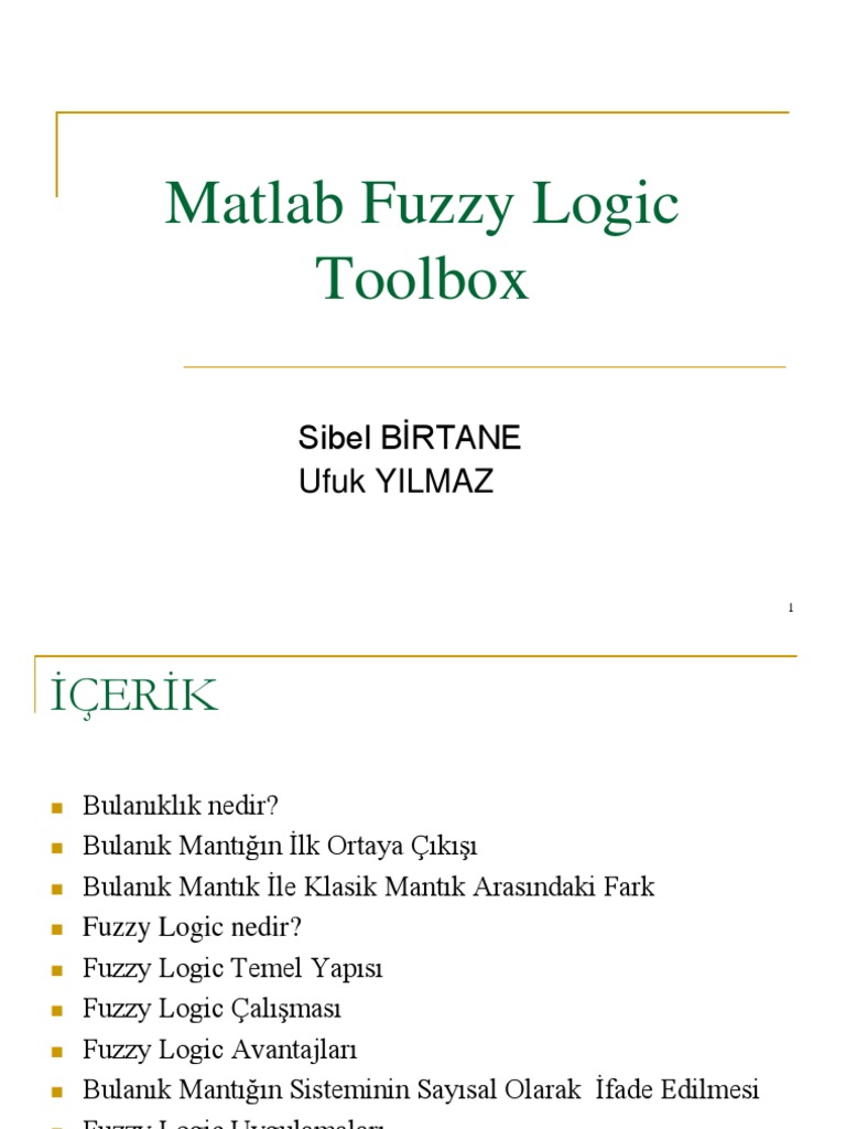 Matlab Fuzzy Logic Toolbox | PDF
