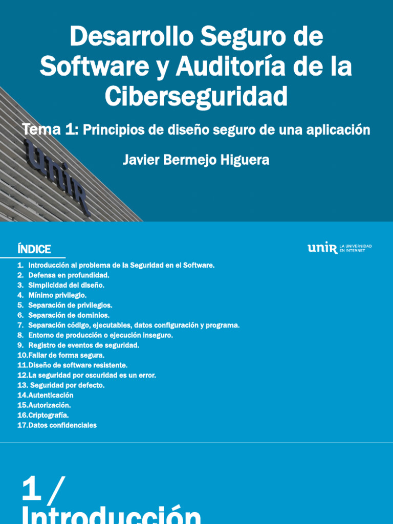 Principios de Diseño Seguro en Software | PDF | Seguridad | La ...