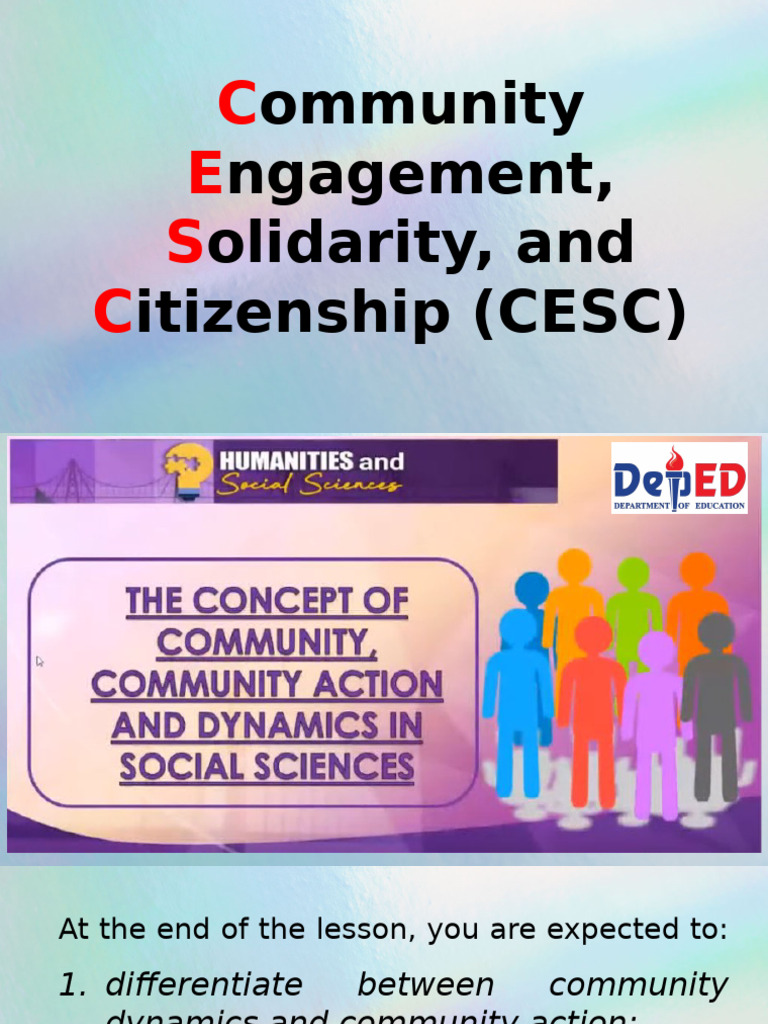 Cesc Week 1 Comunity Dynamics 6 | PDF | Community | Cognition