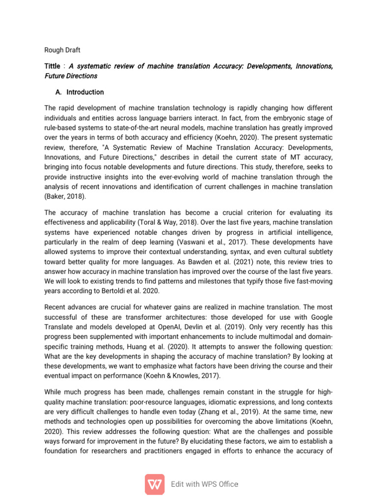 Draft Article. Hasn't Finish | PDF | Translations | Methodology