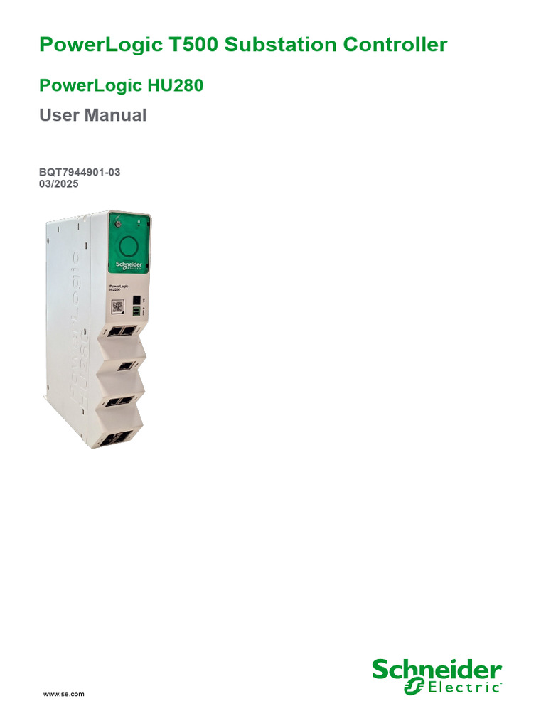 PowerLogic HU280 User Manual | PDF | Computer Security | Security