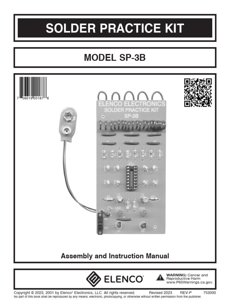BANRIA Solder Practice Kit- DIY Handheld Rechargeable Electric