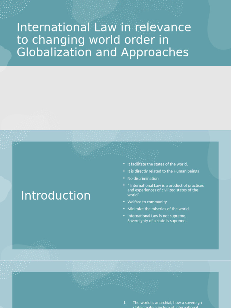 INTR202 Globalization and International Law 164877 | PDF ...