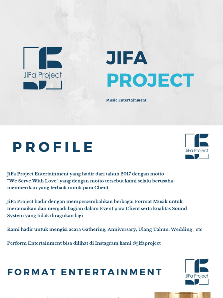 JIFA Project: Layanan Hiburan Musik | PDF