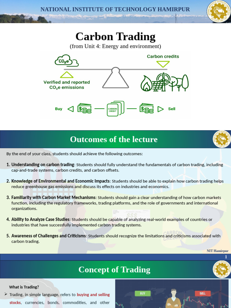 Understanding Carbon Trading Basics | PDF | Climate Change | Sustainability