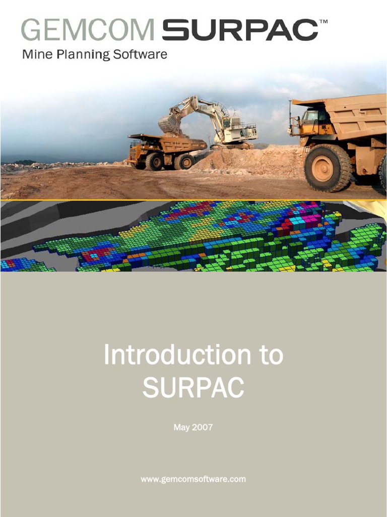 Surpac Introduction Tutorial | PDF | System Software | Computing