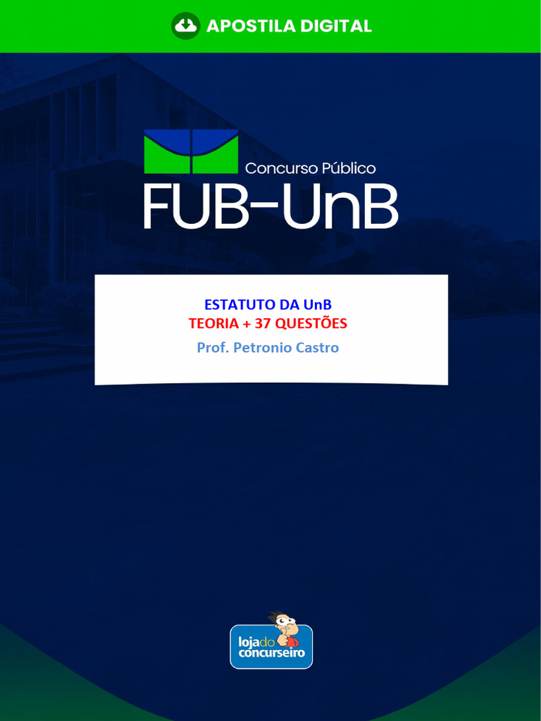 Estatuto da UnB para Inscritos 2025 | PDF | Universidade | Pós-graduação