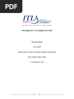 12 Reglas Codd | PDF | Bases de datos | Gestión de datos