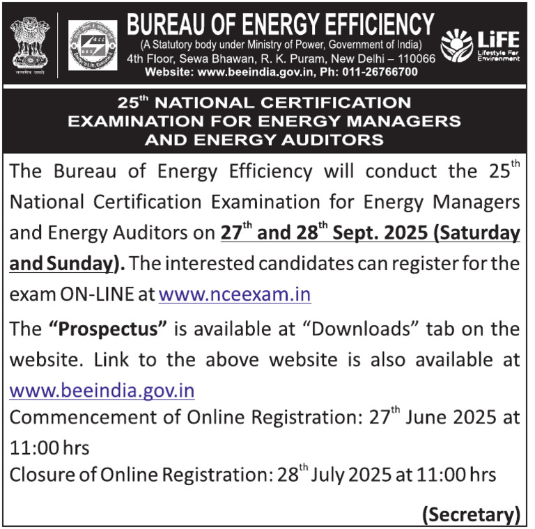 25th NCE Notification 2025 Eng | PDF