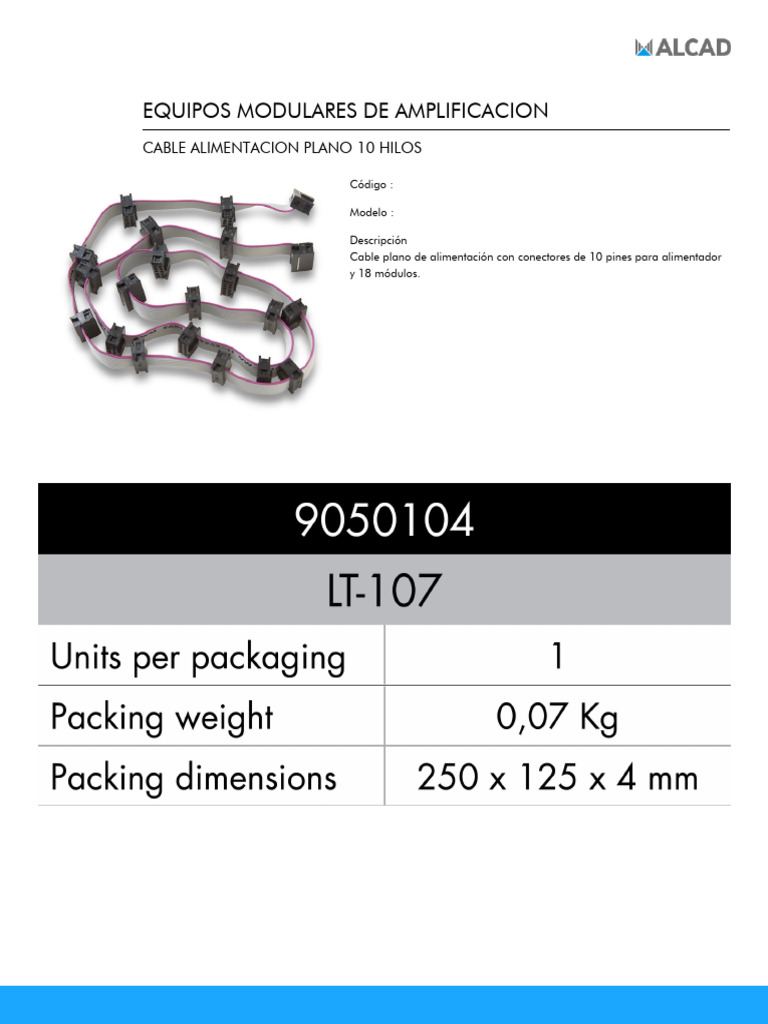 8-LT-107 Cable Alim Plano 10H Bim | PDF
