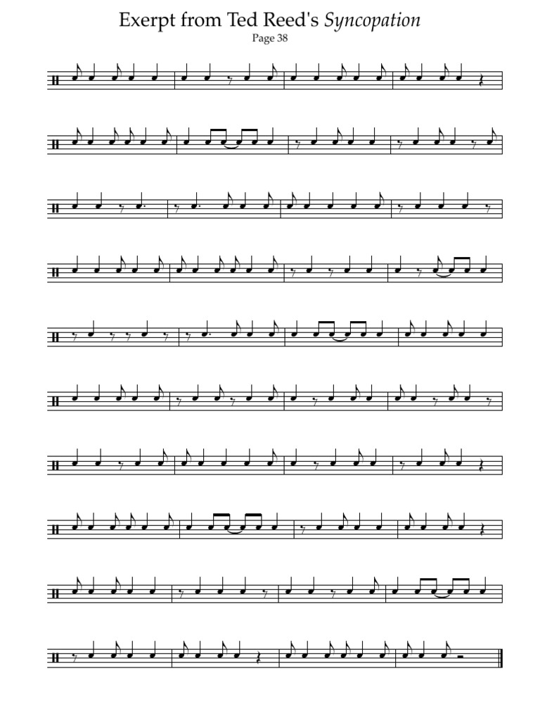 Syncopation Page | PDF