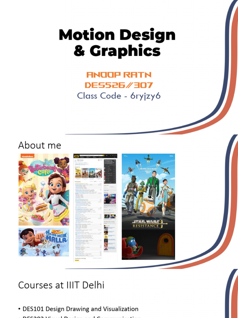 Motion Design and Graphics Course Overview | PDF | Graphics | Graphic ...