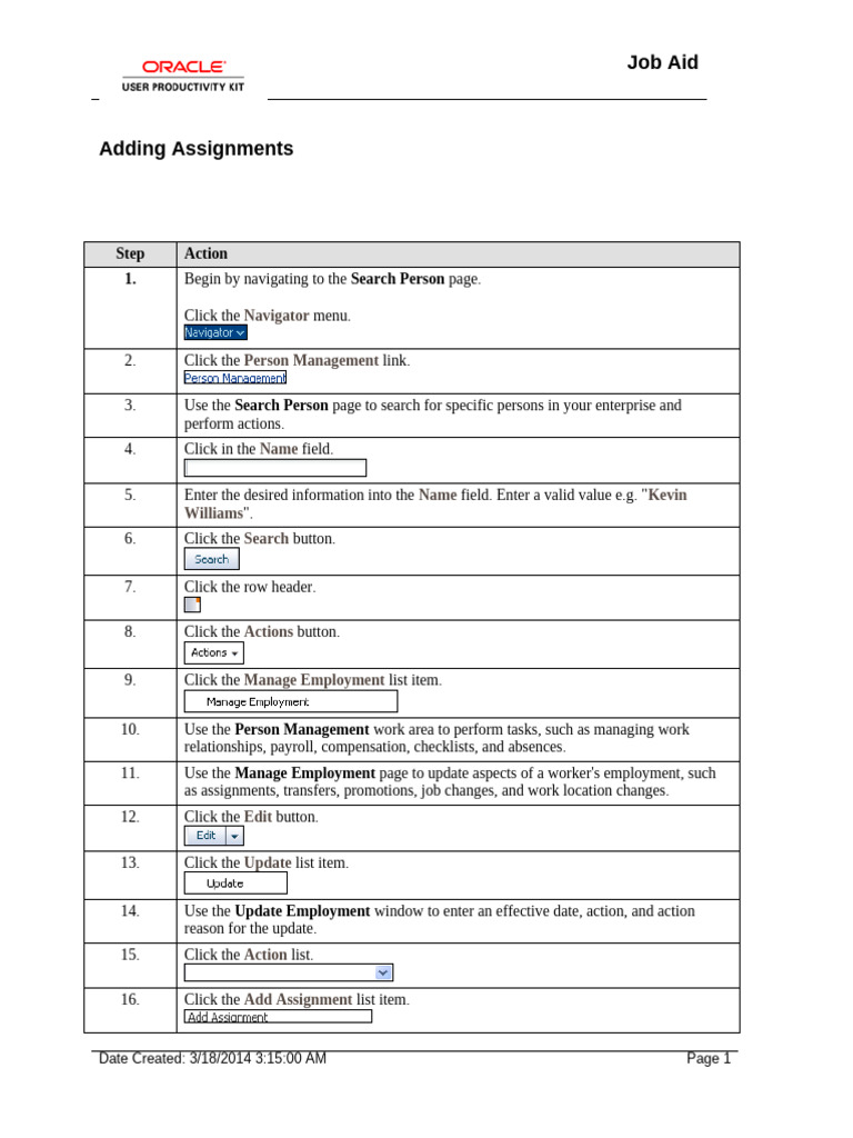 Adding Assignments JOBAID | PDF | Salary | Chess Theory