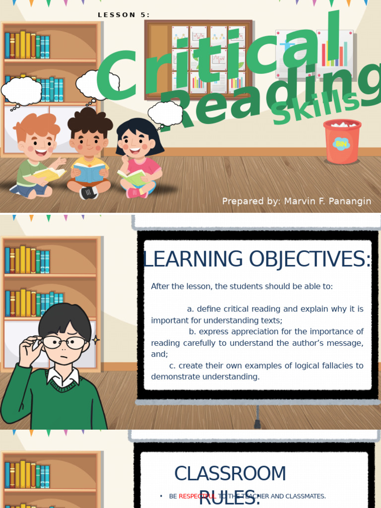Critical Reading Skills Overview | PDF | Argument | Fallacy