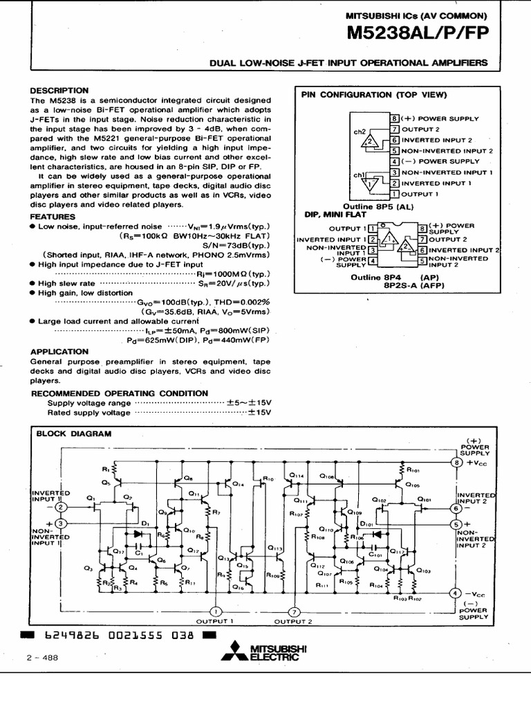 M5238FP | PDF