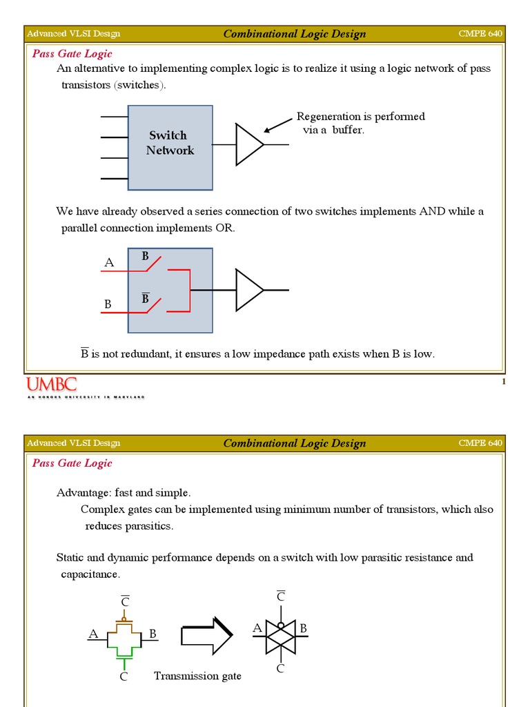 Analysis of Pass Gate Logic and Techniques for Combinational Logic Design PDF