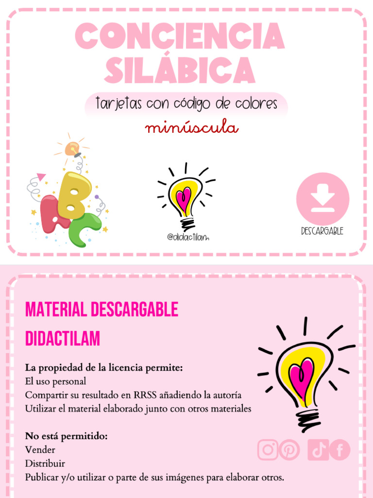 Conciencia Silabica | PDF