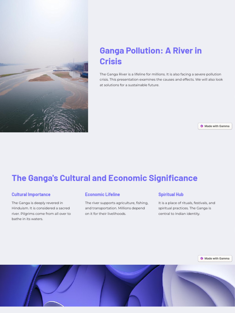 Ganga Pollution A River in Crisis | PDF | Water Pollution | Pollution