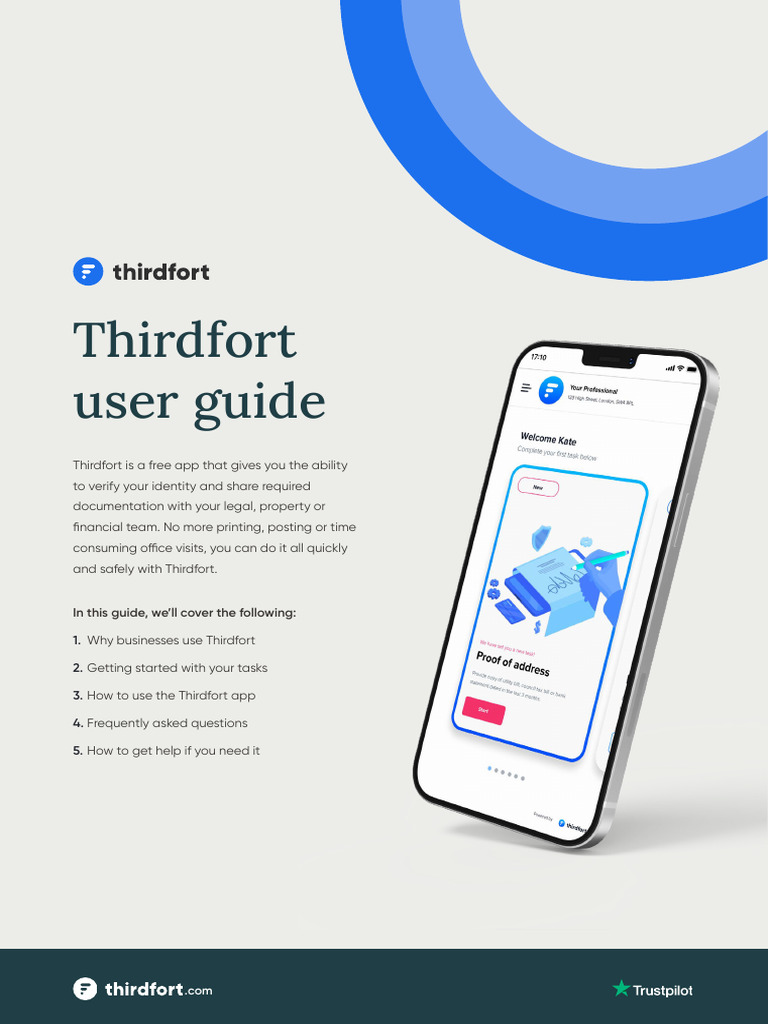 C029430001 Thirdfort Consumer App Leaflet PDF | PDF | Banks | Money