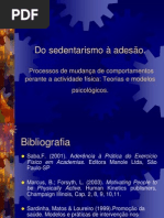 Do sedentarismo a¦Ç adesa¦âo. Modelos e teorias