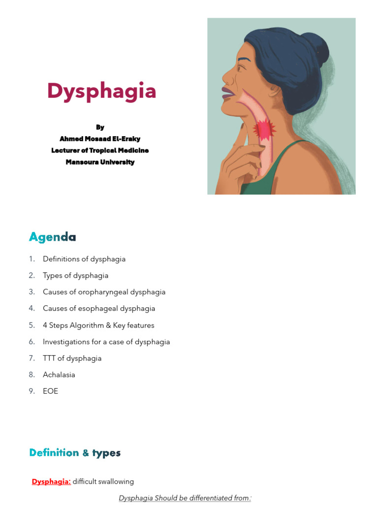 CMS Lecture 6 Dysphagia | PDF | Esophagus | Heartburn