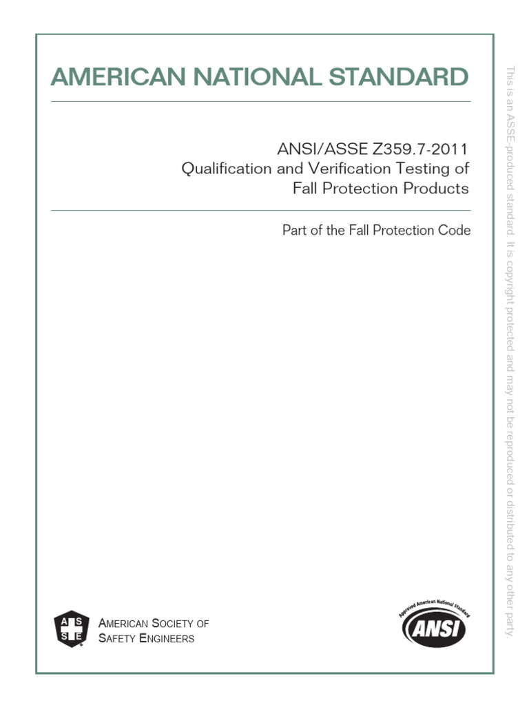 ANSI - Z359.7 - 2011 - WM Qualification and Verification Testing of ...