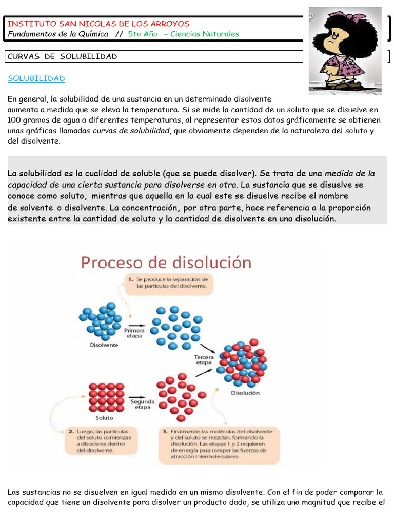 Solubilidad | PDF | Solubilidad | Concentración